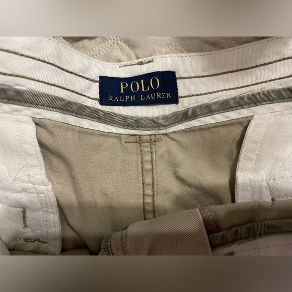 Polo Ralph Lauren cargo shorts men's 38x10 khaki light brown cotton preppy - Picture 9 of 12